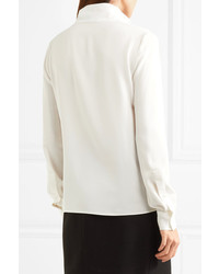 Tom Ford Silk Georgette Blouse Ivory