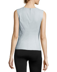 Helmut Lang Stretch Leather Shell Top Opal