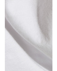 Splendid Tie Front Cotton Jersey Top White