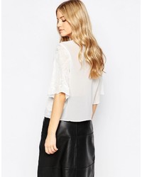 Just Female White Laura Blouse