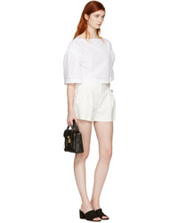 3.1 Phillip Lim White Wide Sleeve Ruched Blouse