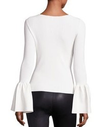 Elizabeth and James Willow Bell Sleeve Ribbed Top