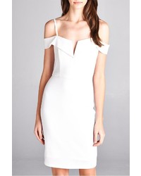 Aakaa White Bodycon Dress