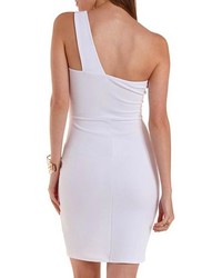 Charlotte Russe One Shoulder Plunging Bodycon Dress