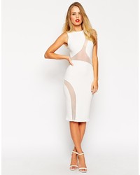 Asos Collection Mesh Curved Body Conscious Dress