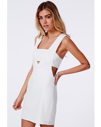 Missguided Fay Cut Out V Neck Bodycon Dress White