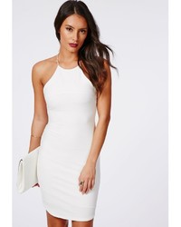 bodycon dress strappy vivian bandage missguided lookastic