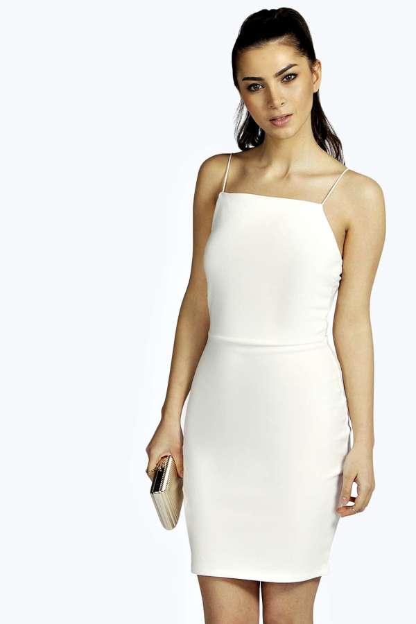 Square neck hotsell strappy dress