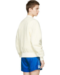 Adidas Originals By Alexander Wang Reversible Off White Bomber Jacket
