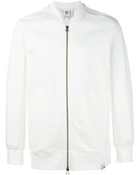 white adidas bomber jacket