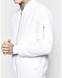 Minimum Clothing Minimum Bomber Jacket In White