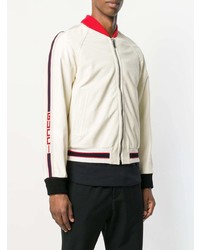 Gucci Perforated Bomber With Logo