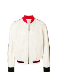 white gucci bomber jacket