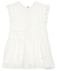 White Boucle Dresses for Girls | Lookastic