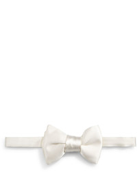 Tom Ford Solid Satin Bow Tie White