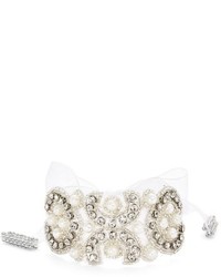 Nina Crystal Faux Pearl Tie Bracelet
