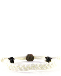 Domo Beads Braided Bracelet White