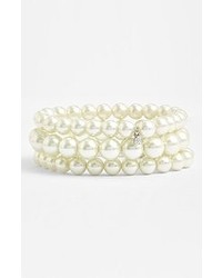 Givenchy Glass Pearl Stretch Bracelets