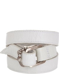 Hoorsenbuhs Leather Wrap Bracelet Colorless