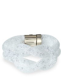 Swarovski Stardust Crystal Mesh Knot Bracelet White Small