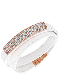 Swarovski Vio Crystal And Leather Wrap Bracelet