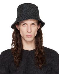 Engineered Garments Black Geo Bucket Hat