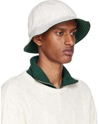 Palmes Off White Green Horne Bucket Hat