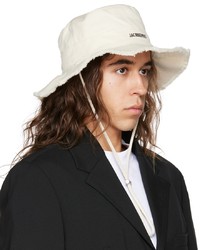 Jacquemus Off White Le Bob Artichaut Bucket Hat