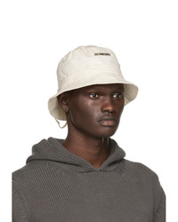 Jacquemus Off White Le Bob Gadjo Bucket Hat