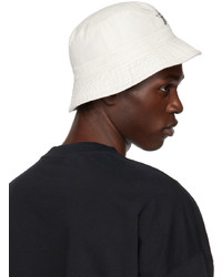 We11done White Logo Bucket Hat