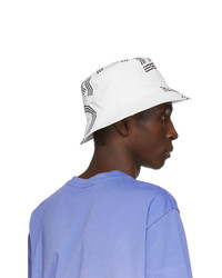 Kenzo White Sport Logo Bucket Hat