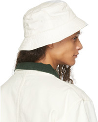 Stussy White Stock Bucket Hat