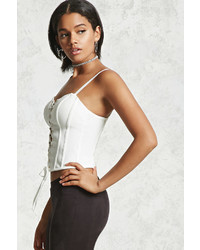 Forever 21 Lace Up Bustier Top