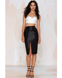 Nasty Gal Misha Collection Agatha Bustier Top White