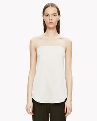 Theory Satin Strapless Top