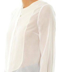 Freda Erin Cotton And Silk Blend Blouse