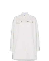 Calvin Klein 205W39nyc Oversized Shirt With Silver Buttons