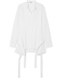 Jil Sander Paneled Cotton Poplin Shirt