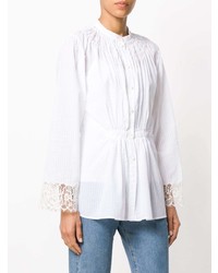 Etro Ruched Lace Detail Blouse