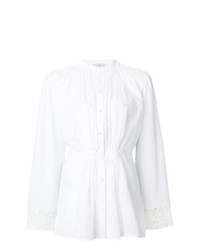 Etro Ruched Lace Detail Blouse