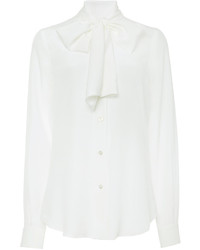 Moschino White Blouse With Bow