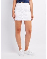 Charlotte Russe Button Up Mini Skirt