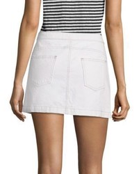 Joie Emeralda Button Front Denim Mini Skirt