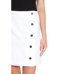 MICHAEL Michael Kors Michl Michl Kors Button Front Wrap Miniskirt