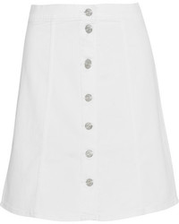 J.Crew Stretch Denim Mini Skirt White