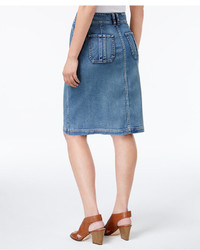 Style&co. Style Co Denim Button Front Skirt Only At Macys