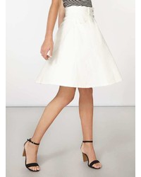 Vero Moda White Button Mini Skirt