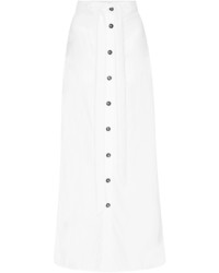 Ellery White Madrid Button Front Skirt