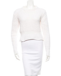 Acne Studios Acne Cable Knit Cropped Sweater