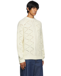 King & Tuckfield Beige Oversized Chunky Sweater